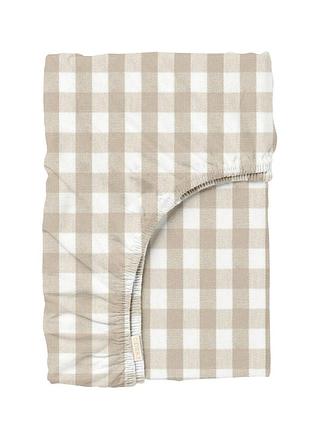 Простирадло на резинці для коляски та люльки 40x80 beige check 5133424