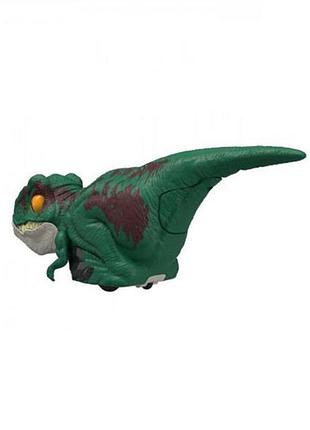 Игровая фигурка jurassic world дрессированный велоцираптор 15 см со звуком зеленый (gyn41-gyn38) 5129290