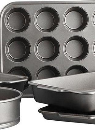 Набор форм для выпечки kitchenaid bakeware cc006101-001 5 предметов серый 5168209