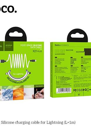 Кабель hoco lightning silicone x21 plus |1m, 2.4a| 4809930 2