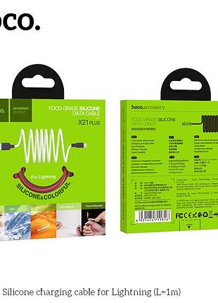 Кабель hoco lightning silicone x21 plus |1m, 2.4a| 4809930 6