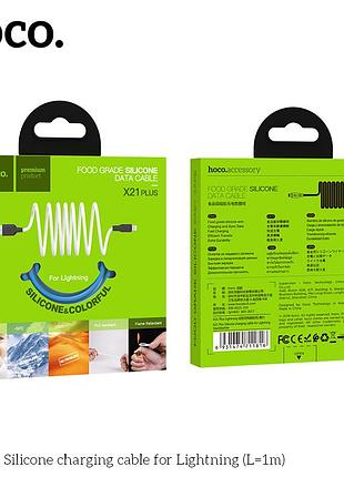 Кабель hoco lightning silicone x21 plus |1m, 2.4a| 4809930 8