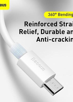 Кабель baseus micro usb simple wisdom data cable kit |1.5m, 2.1a| (2pcs-set) (tzcamzj-02) 4945588 5
