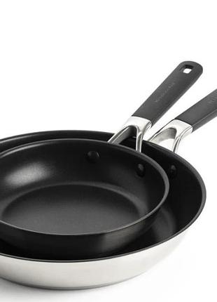 Набор сковородок kitchenaid сss сс005706-001 2 предмета черный 4759045