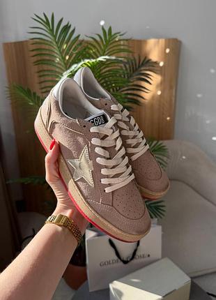 Golden goose suede ball star sneakers beige suede