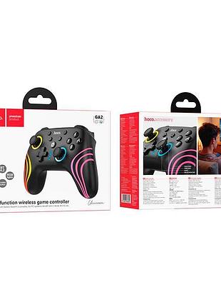 Игровой контроллер hoco unicorn switch/switch2/pc multi-function wireless game controller ga2 |8h, bt4.2, turbo, rgb| 5169030 2