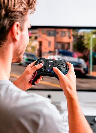 Игровой контроллер hoco unicorn switch/switch2/pc multi-function wireless game controller ga2 |8h, bt4.2, turbo, rgb| 5169030 3