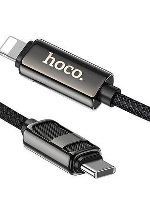Кабель hoco type-c to lightning line charging data cable with display u137 |1.2m, 27w| 4976136 5