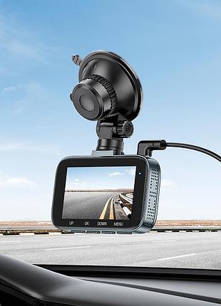 Видеорегистратор hoco driving recorder with 3-inch display dv5 |1080p/30fps, g sessor| 5149642 2