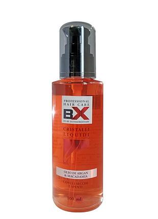 Жидкие кристаллы для сухих и тусклых волос bx professional cristalli liquidi olio di argan macadamia 8000903660419 100 мл 4426323
