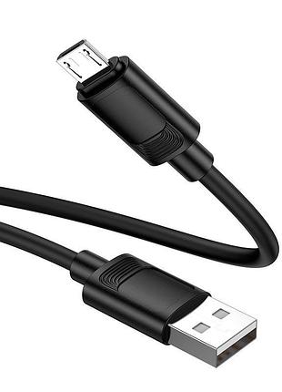 Кабель hoco micro usb benefit silicone charging data cable x122 |1m, 2.4a| 5158936 3