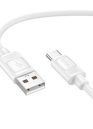 Кабель hoco type-c benefit silicone charging data cable x122 |1m, 3a| 5169010 8