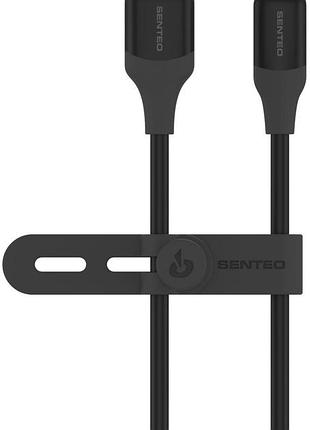 Кабель senteo sl-07 skin usb-a to type-c 1.2 м чорний