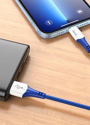 Кабель hoco lightning ferry charging data cable x70 |1m, 2.4a| 4757396 6