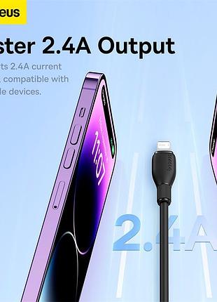 Кабель baseus lightning pudding series fast charging cable |2.4a, 2m| 5112749 3
