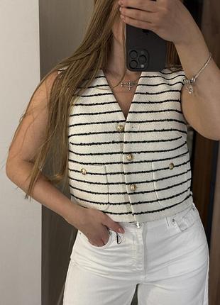 Жилетка твід від h&m 5
