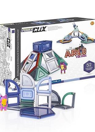 Магнитный конструктор guidecraft powerclix explorer архитектура, 52 детали (g9472) 4931484