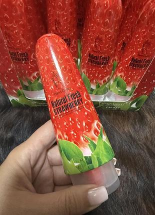 Ароматний крем-гель для рук natural fresh strawberry gel 🍓