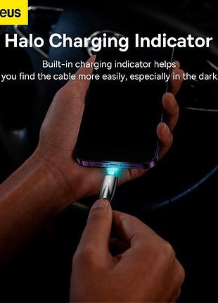Кабель baseus lightning glimmer series fast charging data cable |2m, 2.4a| 5112745 9