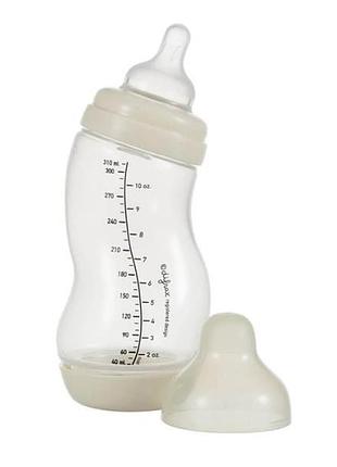 Антиколиковая бутылочка difrax s-bottle wide с силиконовой соской 310 мл молочный (707 popcorn) 5249358