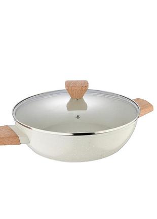 Сотейник bergner naturally bg-34747-cr 28 см 3.6 л бежевий 5135322