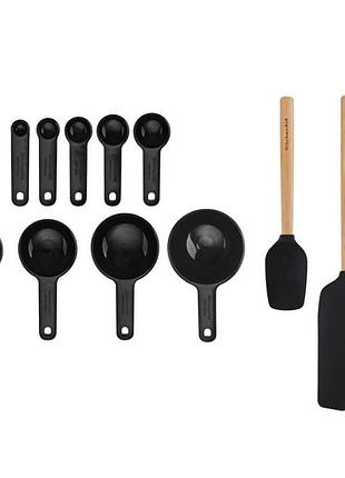 Набор кухонных принадлежностей kitchenaid classic kqg492ohobe 11 предмето черный 5168260
