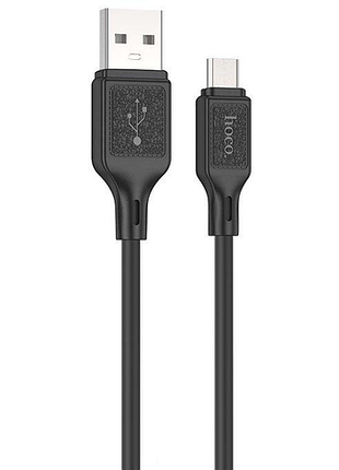 Кабель hoco x90 usb-a to micro-usb 1 м чорний