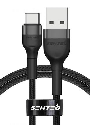 Кабель senteo st-01 montes usb-a to type-c 1 м чорний