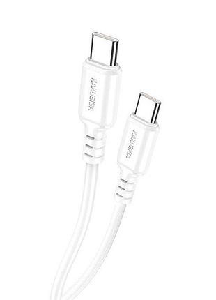 Usb кабель kakusiga ksc-982 type-c to type-c 1m 60 w білий
