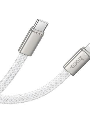 Кабель hoco x125 exceso charging data cable ip 30 w білий 3