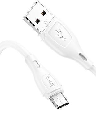 Кабель hoco x61 usb-a to micro-usb 1 м білий 2