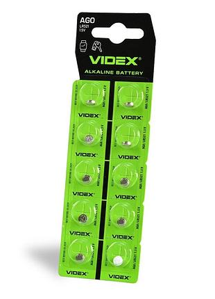 Часовая батарейка videx ag 0/lr521 в блистере, 10 шт.