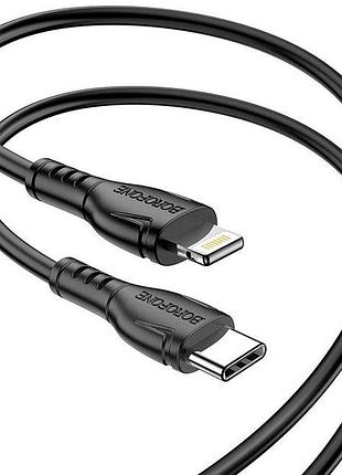 Кабель borofone bx51 triumph type-c to lightning 1 м 12 w чорний