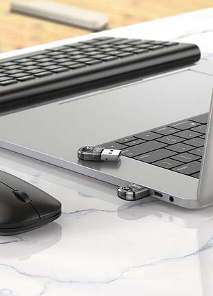 Адаптер bluetooth hoco ua28 usb bt adapter чорний 4