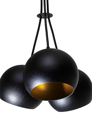Світильник підвісний (люстра) bowl c1503 чорний, золото, atmolight