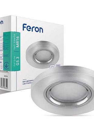 Вбудований світильник feron cd8060 під лампу з підсвіткою хром