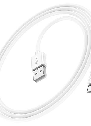 Кабель hoco x87 usb-a to type-c 1 м білий