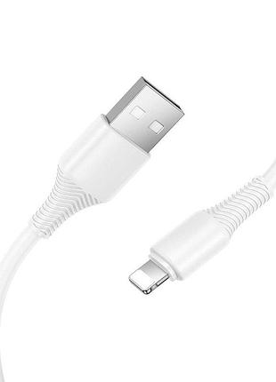 Кабель hoco x120 usb-a to lightning 1 м білий