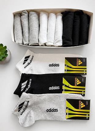 Комплект мужских носков высокого качества стильные хлопковые adidas лучшие мужские носки натуральные из хлопка в упакованы