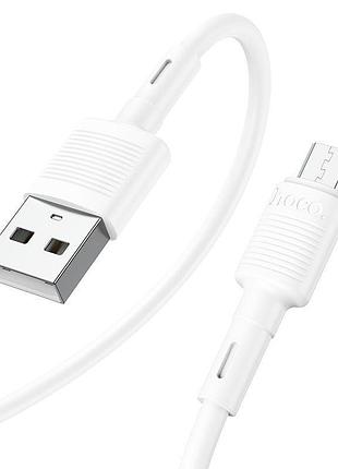 Кабель hoco x83 victory usb-a to micro-usb 1 м білий