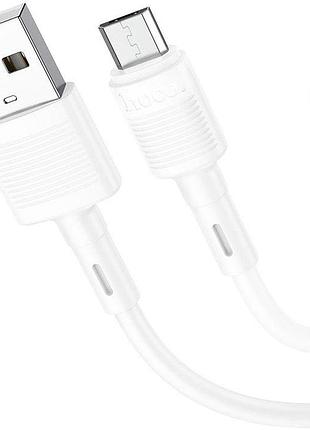Кабель hoco x83 victory usb-a to micro-usb 1 м білий 2