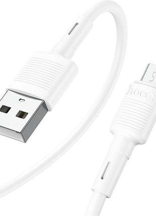 Кабель hoco x83 victory usb-a to micro-usb 1 м білий 3