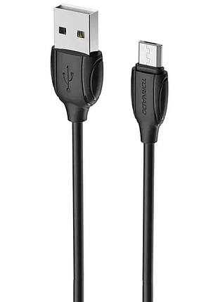 Usb bizon кабель oem microusb 1m чорний