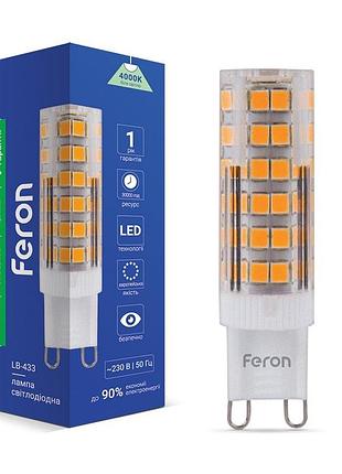 Світлодіодна лампа feron lb-433 5вт g9 4000k