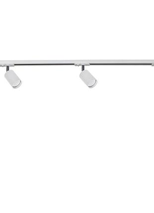 Трековий світильник на три плафони стельовий track3 chime gu10 t9010003 білий, atmolight