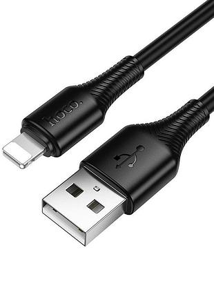 Кабель hoco x120 usb-a to lightning 1 м чорний