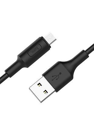 Кабель hoco x25 1 м micro-usb чорний 3