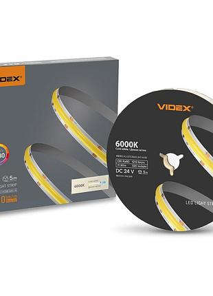 Світлодіодна стрічка videx cob dc24v 55w 5m 6000k ra80 ip20 vl-lstcb320-24116-b5)
