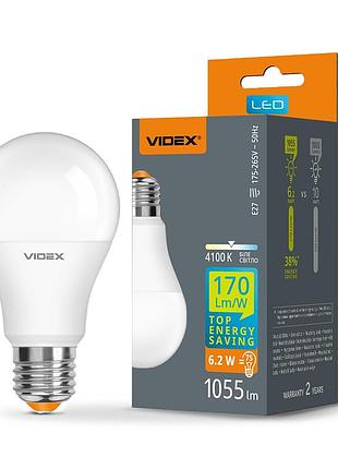 Світлодіодна лампа videx a60h 6.2w e27 4100k