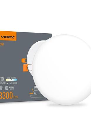 Світлодіодний світильник безрамковий круглий videx 33w 4100k